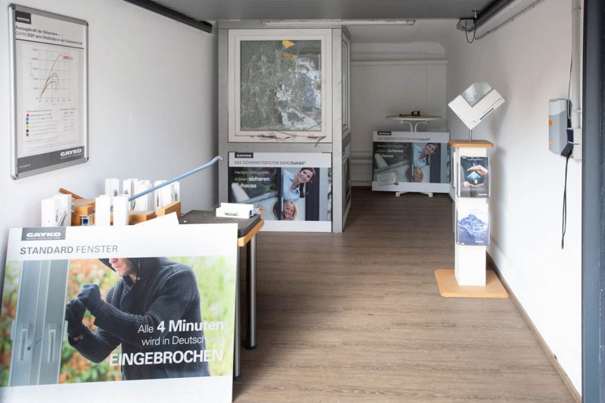 Ausstellung Sicherheitsfenster