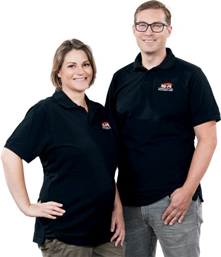 Geschäftsführung RU-PE Fenster, Viola und Boris Petlitschka